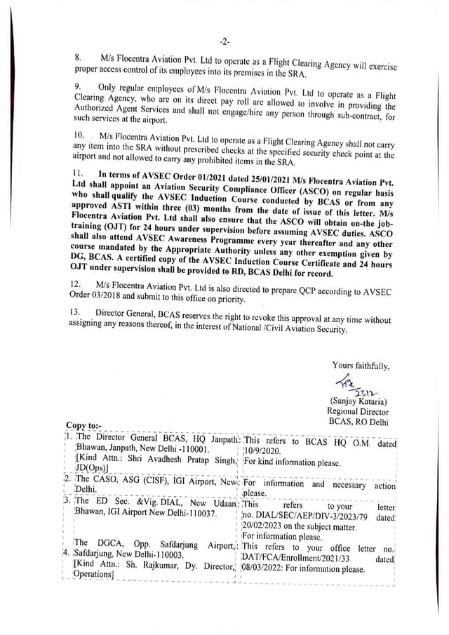 Security Programme Approval (IGI Airport, New Delhi) Image 2
